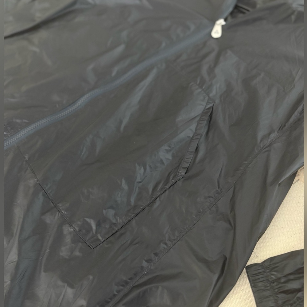 Peuterey Full Length Windbreaker Jacket Hooded Size 40 Black - Picture 10 of 16